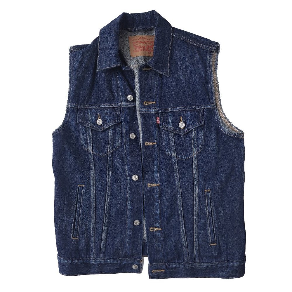 Levi's Sleeveless Dark Denim Vest